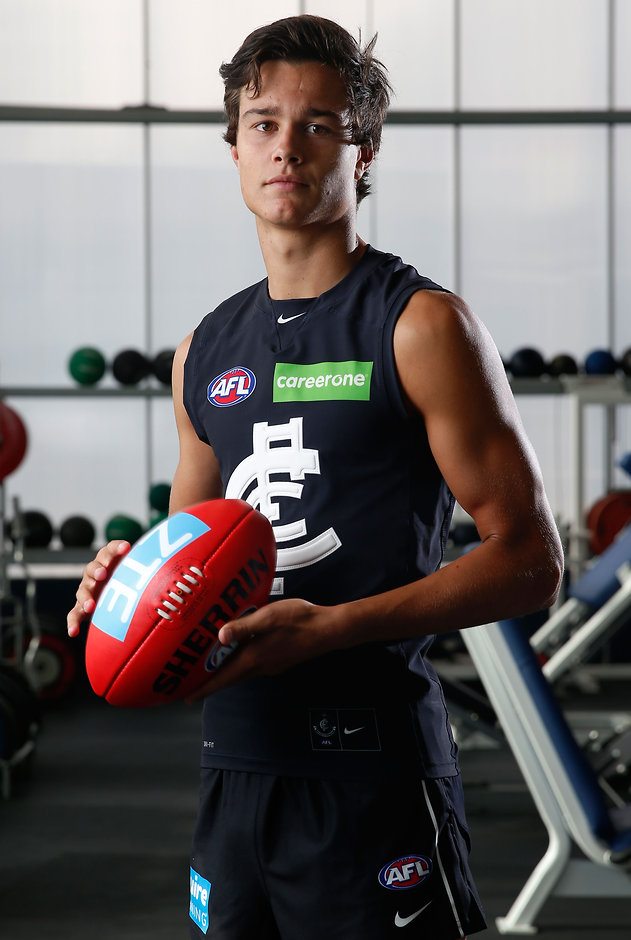 AFL 2016 Portraits - Carlton Jack Silvagni was one of only two father-son selections at the 2015 draft - ${keywords}